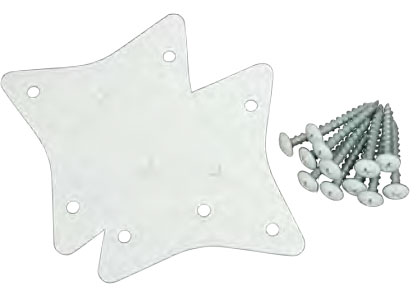 壁面収納棚受け金具 2×4メイト スターF形ブラケット2枚セット【DIY】【ツーバイフォー】【セット】