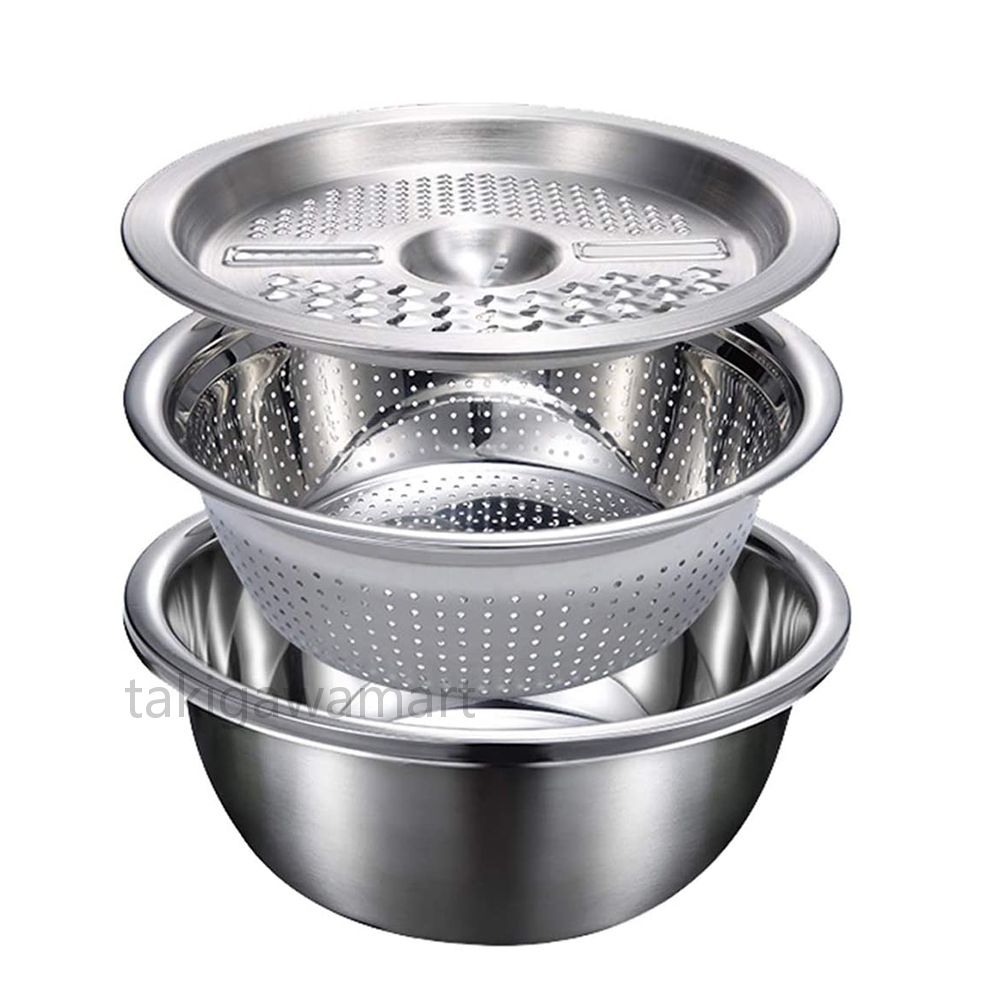 ステンレス鋼 野菜カッター 水切り 米とぎ ザル 千切り スライサー 野菜カッター 直接加熱可能 野菜 果..