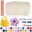 チャンキーニット 毛糸 洗える 500g 1kg 250g ポリエステル チャンキーニット 幅2.5CM ニットヤーン ウール 極太 毛糸 3cm 毛糸 2cm 手芸 編み物 太い ハンドメイド ブランケット スーパーチャンキーニット 送料無料 春夏秋冬用