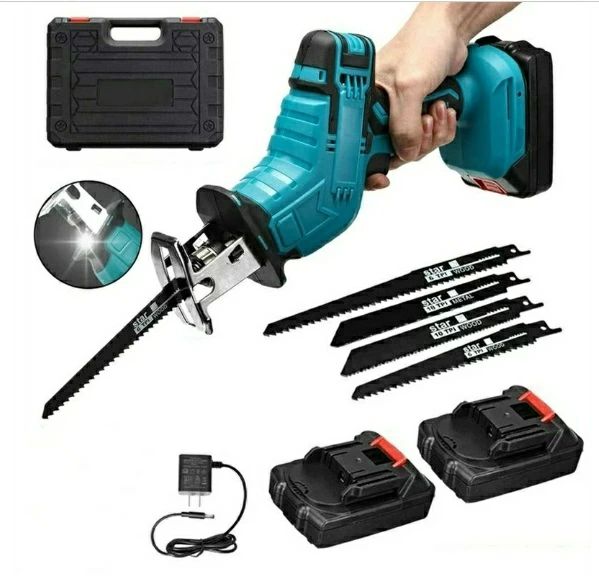 レシプロソー 充電式 18.5Vマキタ対応バッテリー　マキタ互換　電動ノコギリ 電動のこぎり 小型 家庭用..