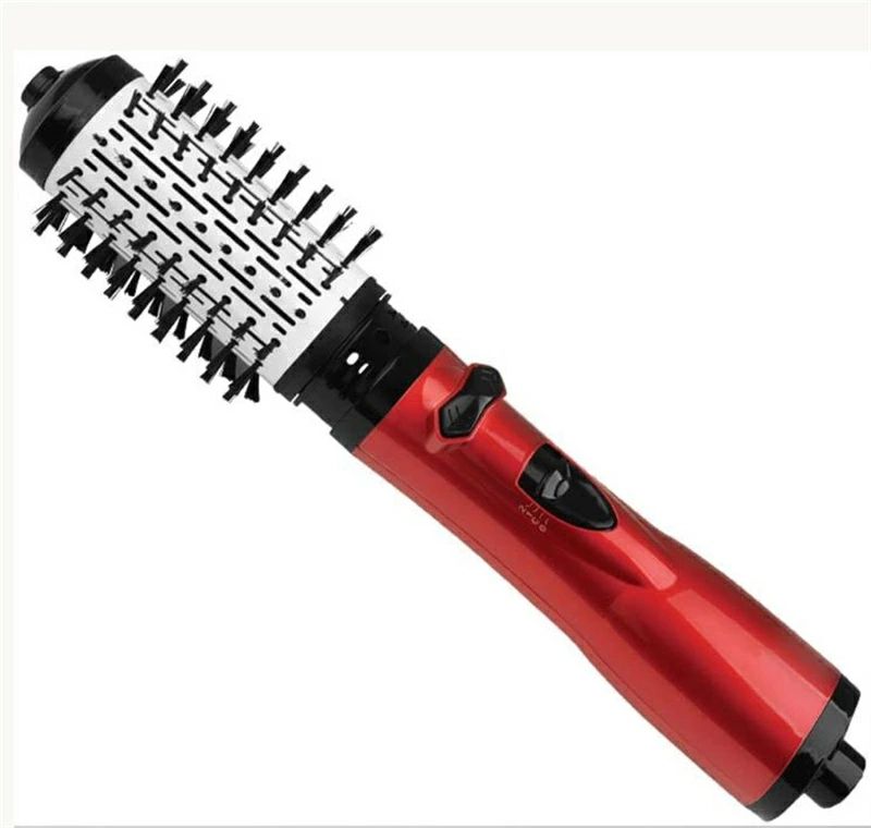ヘアドライヤーブラシ ヘアドライヤー カーリングアイアン 3-in-1 ヘアドライヤースタイリングコームストレートヘアを回転させ ヘアをカールさせるためのプロフェッショナルネガティブイオンセラミックホット
