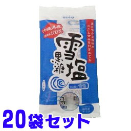 雪塩黒糖 沖縄県産塩と黒糖 120g×20袋 雪塩 黒糖