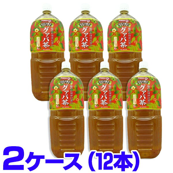 グァバ茶 ペットボトル　2L×12本（2ケース） 沖縄ポッカ パッケージデザインが変わりました。画像修正中です。