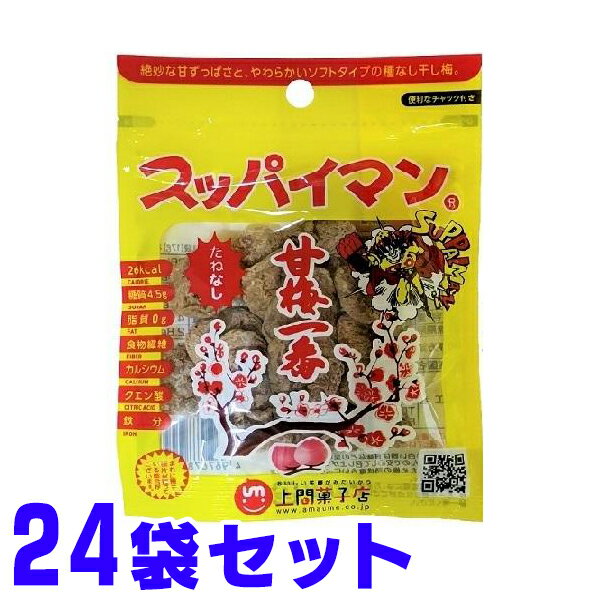 スッパイマン 甘梅一番 たねなし梅 15g ×24袋 簡易包装レターパックプラス