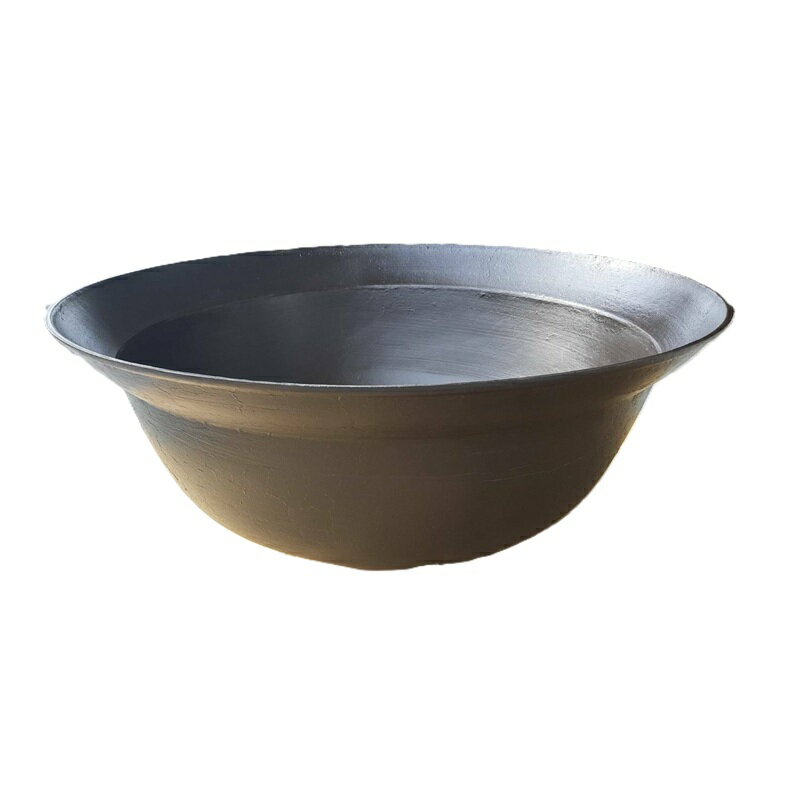 長期在庫処分　多少錆あり　特選国産品 鉄鋳物 平釜 85cm 26kg 88,000円を32％オフ (在庫あり zs)
