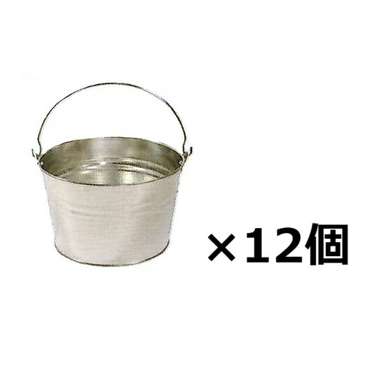 (12個セット特価) 高品質 半切バケツ HB-7型 7.1L 亜鉛めっき鋼板製バケツ (花柄模様) トタンバケツ 三和金属