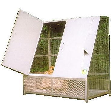 完成品 ワンニャンカア NH-150 ステンレス光 (4t車侵入可能地域限定) ［ステンレス製 ステーションボックス 瀧商店］