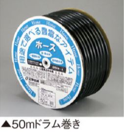 (2巻セット特価) 紫外線をカット 三洋化成 農園芸ホース 18×24mm 50m (ドラム巻) ...