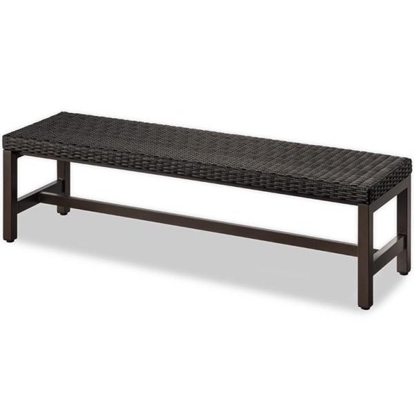Outdoor Benches - ベンチ YB-113L-PE1500(背なし) 人工ラタン(藤) 山崎産業