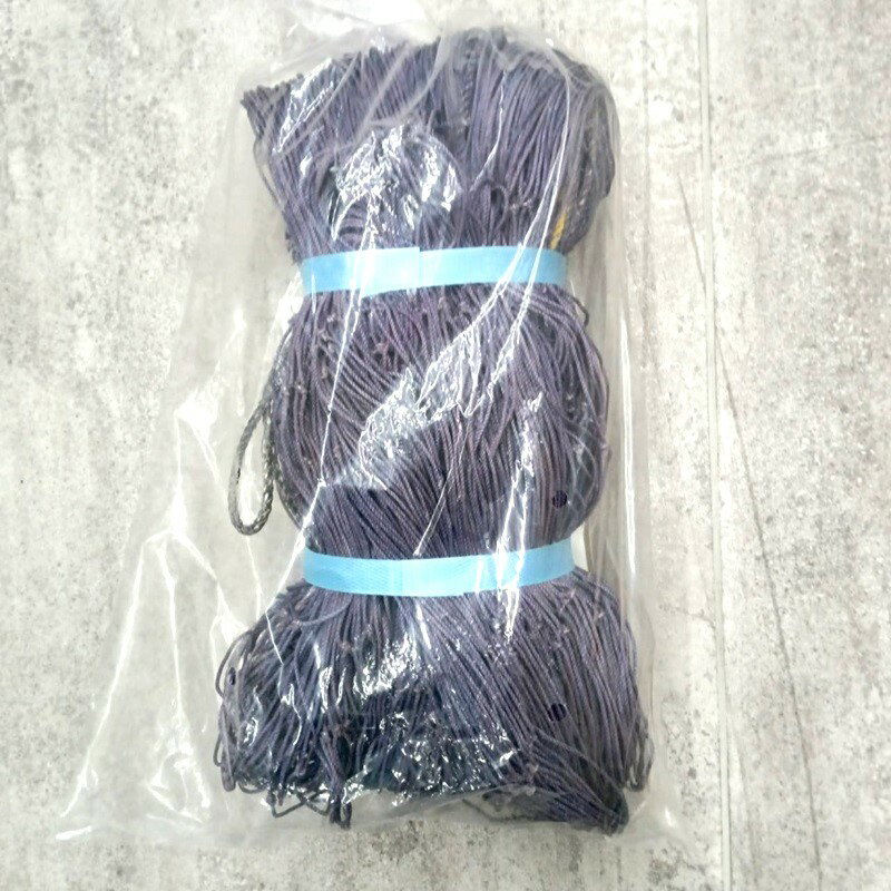 (紫色) 再生海苔網 1枚 多用網 幅広6尺 1.8m×18m 網目15cm角 中古 のりあみ のり網...