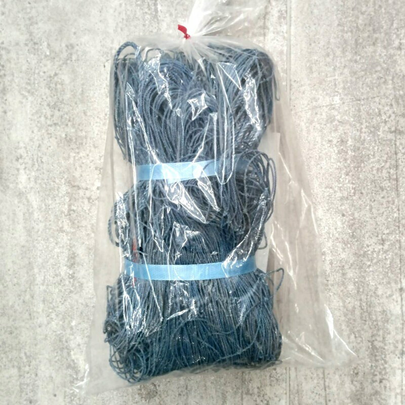 (青色) 再生海苔網 1枚 多用網 幅広6尺 1.8m×18m 網目15cm角 中古 のりあみ のり網...