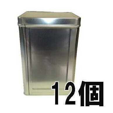 (12個セット特価) 1斗缶 無地 18L 天切空缶 (角蓋付) 空缶 角缶 ブリキ缶 (角フタ付き) 一斗缶