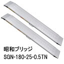 (2本セット 限定特価) 昭和ブリッジ SGN-180-25-0.5TN (全長1.8M×有効幅24.4cm) 0.5トンアルミブリッジ (ツメタイプ) SGN...