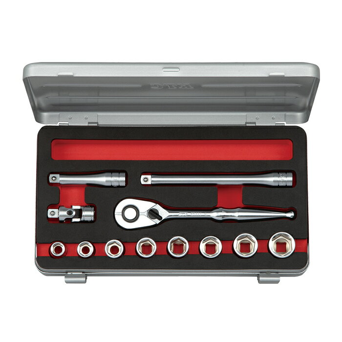 KTC 9.5sq.ソケットレンチセット（六角）インチサイズ 12点 TB312BA KTC京都機械工具 haya