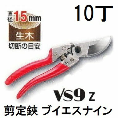 Other - (徳用10丁セット) ARS アルス 剪定鋏 VS-9Z ブイエスナイン Lサイズ 227mm　(zmI1)