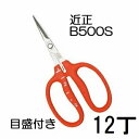 (12丁セット特価) (標準包装) 近正 ステンレス ぶどう鋏 B-500S S型 (直刃) 目盛付き ぶどう手入れ鋏 チカマサ (ゆうパケット) (zmA70...
