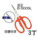 (3丁セット) (標準包装) 近正 ステンレス ぶどう鋏 B-500SL L型 (曲げ刃) 目盛付き ぶどう手入れ鋏 チカマサ (ゆうパケット) (zmA70)