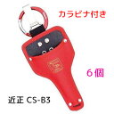 (6個セット特価) 近正 鋏ケース CS-B3 カラビナ付き 園芸鋏 農園鋏 ぶどう鋏用 チカマサ