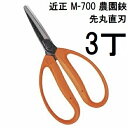 (3丁セット) (標準包装) 近正 農園鋏 M-700 青果鋏 玉ねぎ収穫鋏 先丸直刃 園芸鋏 本職園芸はさみ チカマサ (ゆうパケット) (zmA70)(4)