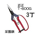 (3丁セット) 近正 菜園鋏 (采園鋏) T-600G ガード付き 大型摘果鋏 チカマサ (ゆうパケット) (zmA70)