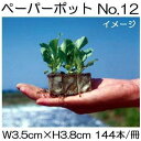 (300冊入) ニッテン ペーパーポット No.12 144本付 レタス はくさい キャベツ ストック チンゲンサイに (ニッテン育苗箱適用) 日本甜菜製糖 法人 個人事業者向け