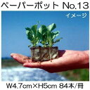 (300冊入) ニッテン ペーパーポット No.13 (TS584D) 84本付 ハクサイ、トマト、きゅうり、キャベツ、ブロッコリーに (ニッテン育苗箱適用) ...