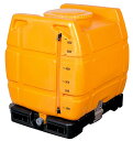 ゴードー スッキリタンク ST-600 (色 オレンジ/ブラック お届け先選択) 600L 台付完全排水型 フォークリフト使用可 合同産業 日本製