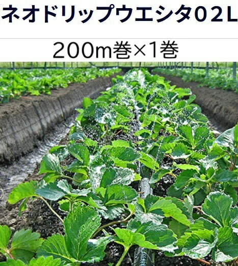 Rakuten - (200m×1巻) ネオドリップ ウエシタ 02L 200m巻×1 (上)7.5cm千鳥 (下)15cm千鳥 WB9004 住化農業資材　zm