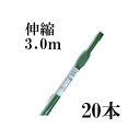 (法人限定)菜園伸縮パイプ イボ付 3.0タイプ イボ竹 農業用支柱 φ19-22mm×160cm-300cm 20本単位 (個人宅配送不可)[すくすく竹 第一...