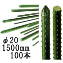 (100本セット) セキスイ 農業用支柱 (プロ仕様 業務用) イボ竹 φ20×1500mm 【いぼ竹】 日本製 積水樹脂 20mm×1500mm 20×1.5...