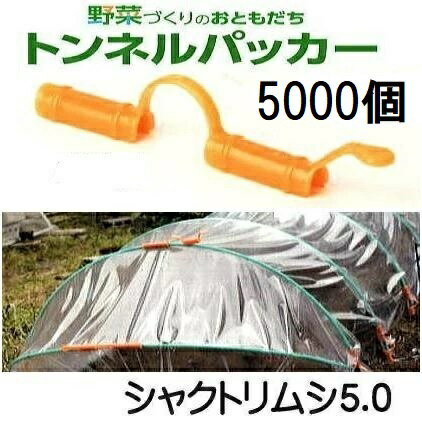 (ケース売 5000個セット) トンネルパッカー シャクトリムシ5.0 5mm×97mm 安全・長持ち 日本製