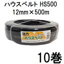 (10巻セット特価) ハウスバンド ハウスベルト HS500 12mm×500m 黒 大型ハウス用 石本マオラン (法人個人選択)