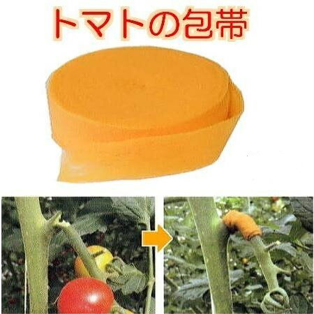 トマトの包帯 オレンジ 25mm幅 5m 手でちぎる 伸縮性 ピッタリ固定 クラレトレーディング ゆうパケット zmN5 