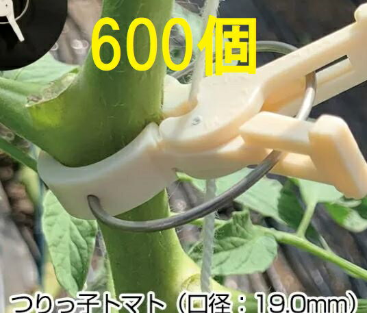 (徳用600個入) つりっ子 トマト用 口径:19.0mm ハウス栽培用 誘引具 ナスニックス(100個入×6袋)