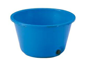 (メーカー直送 代引き不可) アロン化成 塩水選容器 ＃85 ブルー 88L 排水栓付 農薬調合 丸桶 (個人宅配..