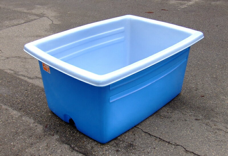 アロン化成 大型容器AK AK350 ブルー 350L 排水栓付 農薬調合 角桶 角型容器 (法人個人選択)