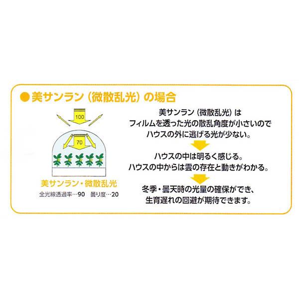 (厚さ0.075mm×幅660cm) 美サンランイースター 耐久塗布無滴散乱光 農POフィルム ※価格はm単価です。ご希望の長さ(m)を数量欄に入力してください 3