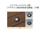 (10個セット) エクスレッズ ライティング 12Vミニフラットライト 2型(ブラウン)(71611100 HCD-D03B) 電球色×10個(タカショー エク...