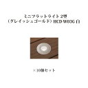 (10個セット) エクスレッズ ライティング 12Vミニフラットライト 2型(グレイッシュゴールド)(73174900 HCD-W03G) 白×10個セット(タ...