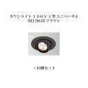 (10個セット) ダウンライト 100V 1型 ユニバーサル電球色 (75311600 HFJ-D01B) ブラウン×10個 (タカショー エクステリア 庭造り DIY 瀧商店)