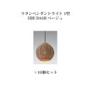 (10個セット) ローボルトライト 12V ダウンライトラタンペンダントライト 1型(71586200 HBF-D16H) ベージュ×10個(タカショー エクス...