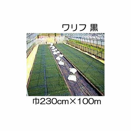 日石 ワリフ HS-2300 黒 幅230cm 長100m 2.3 100m 遮光率50％ 不織布 折りたたみ品 日新商事 ［簡単設置 軽量 防虫 防雨 安全 保温］