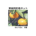 (6枚組) キンボシ 果樹すっぽり防鳥ネット 6m×6m 果樹用防鳥網 7679　zm