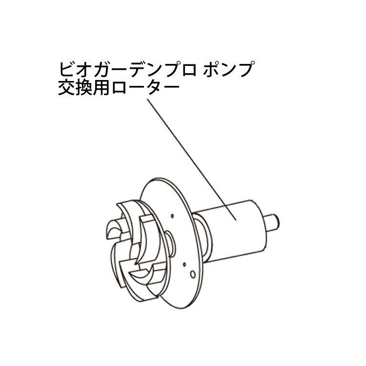 水中ポンプ ビオガーデンプロ 5000 交換用ローター IAB-01RO 46301500　タカショー［池用 噴水 滝 流れ 瀧商店］