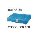 (2枚セット 特別価格) 高品質 ブルーシート 厚手 ＃3000 10m×10m 10×10m 10.0m×10.0m 10.0×10.0m ラミネートコーティング (高耐久 耐光 防水 強力タイプ)