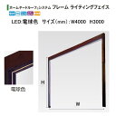 タカショー ホームヤードルーフ システムフレーム ライティングフェイス ローボルト12V (LED:電球色 サイズ:W4000 H3000) ※フレームカラー選択