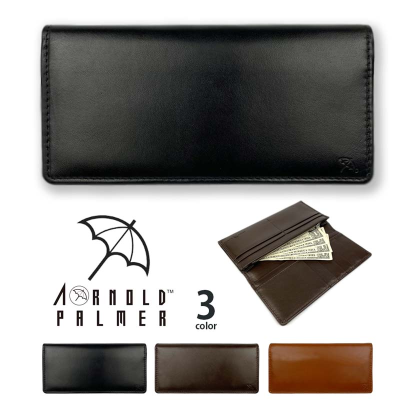 アーノルドパーマー 財布 メンズ 【全3色】 Arnold Palmer アーノルドパーマー 羊革 ロングウォレット 二つ折り 長財布 リアルレザー メンズ レディース 本革 ソフトレザー シープスキン 男女兼用 プレゼント 贈り物 父の日 クリックポスト発送