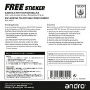 アンドロ ANDRO ajc0022 フリーステッカー FREE STICKER