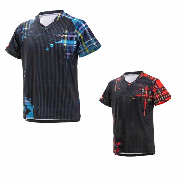 STIGA（スティガ） 卓球ユニフォーム PACIFIC SHIRT パシフィックシャツ ブルー×ブラック 5XS