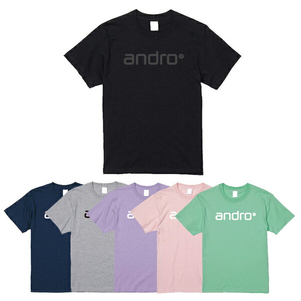 アンドロ ナパ Tシャツ 卓球ウェア ユニフォーム トップス メンズ レディース 丈(半袖) Andro ajg0222 ナパ Tシャツ コットン 2XS-2XL 男女兼用 吸水速乾 JTTA 肌に優しいコットン シンプルなデザイン